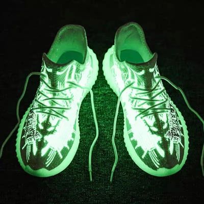 Zapatos de trenzado de fibra de poliéster FDY fluorescente