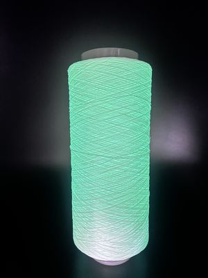 Material de poliéster de hilo blanco luminoso con tiempo de brillo de 8 horas