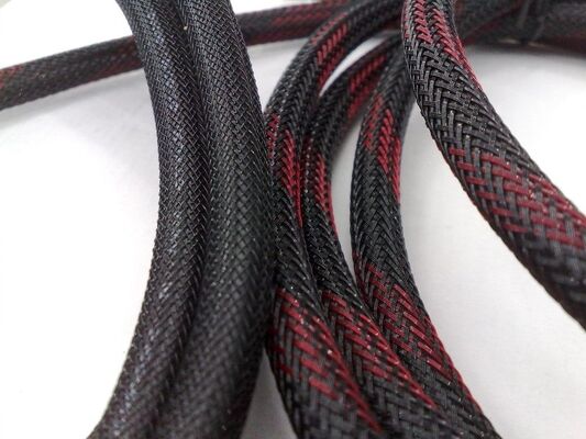 0.22mm Poliéster Hielo Anti-incendio Negro Poliéster Monofilamento Hielo Extensible Tricotado Manga Monofilamento de mascotas