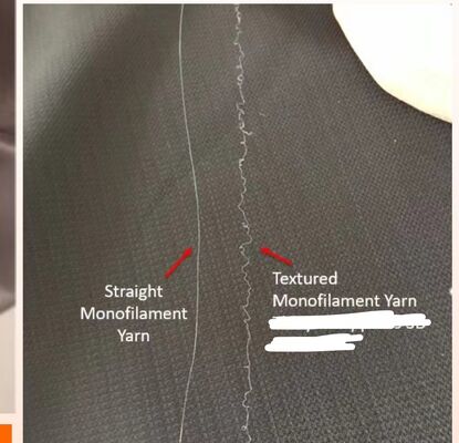 20D 30D Monofilamentos girados de color brillante Polyester Monofilamentos para calcetines Tejer Monofilamentos