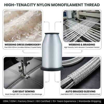 0.10 mm 0,12 mm 0,14 mm 0,15 mm 0,16 mm 0,18 mm 0,20 mm Hilados de monofilamentos de poliamida